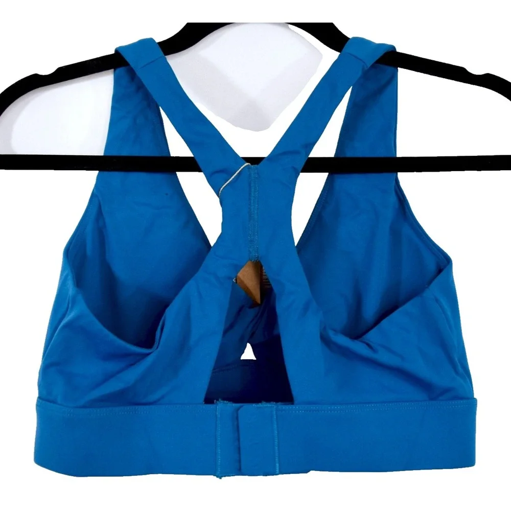 Shapellx NeoSweat AirSlim Cutout Sports Bra Peacock Blue M NWT